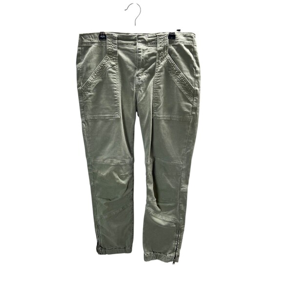 Frame Pants Women's Size 27 Green Tapered Leg Cotton Blend - Picture 1 of 8